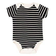 Load image into Gallery viewer, Stripe Short Sleeve BoomBoom Blowout Bodysuit - Contains Baby Diaper Blowouts
