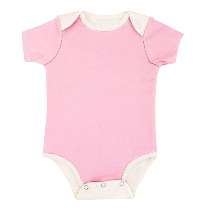 Pink Short Sleeve BoomBoom Blowout Bodysuit - Contains Baby Diaper Blowouts