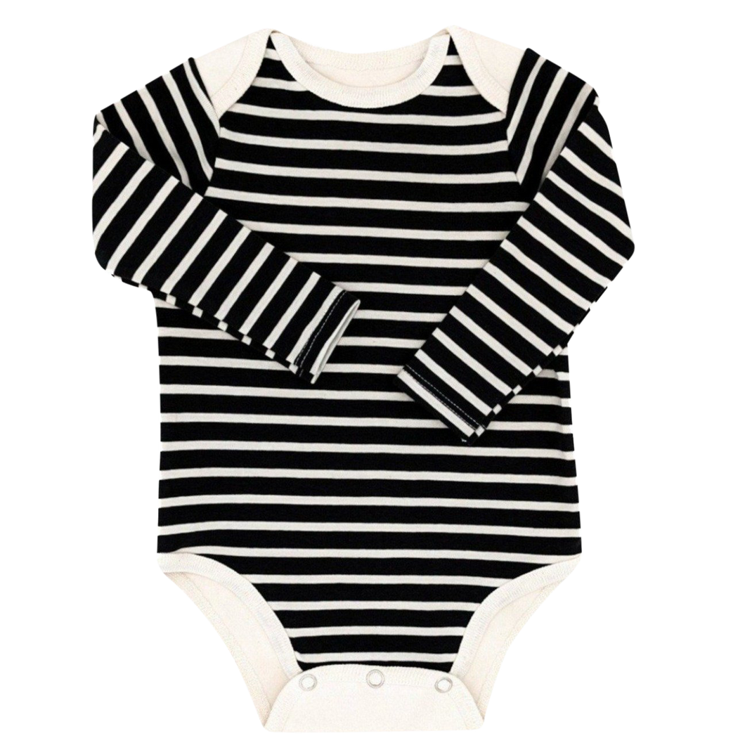 Stripe Long Sleeve BoomBoom Blowout Bodysuit - Contains Baby Diaper Blowouts