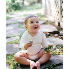 Load image into Gallery viewer, Natural Long Sleeve BoomBoom Blowout Bodysuit - Contains Baby Diaper Blowouts
