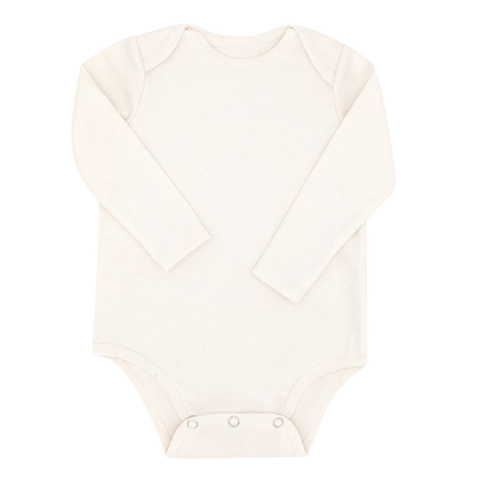 Natural Long Sleeve BoomBoom Blowout Bodysuit - Contains Baby Diaper Blowouts