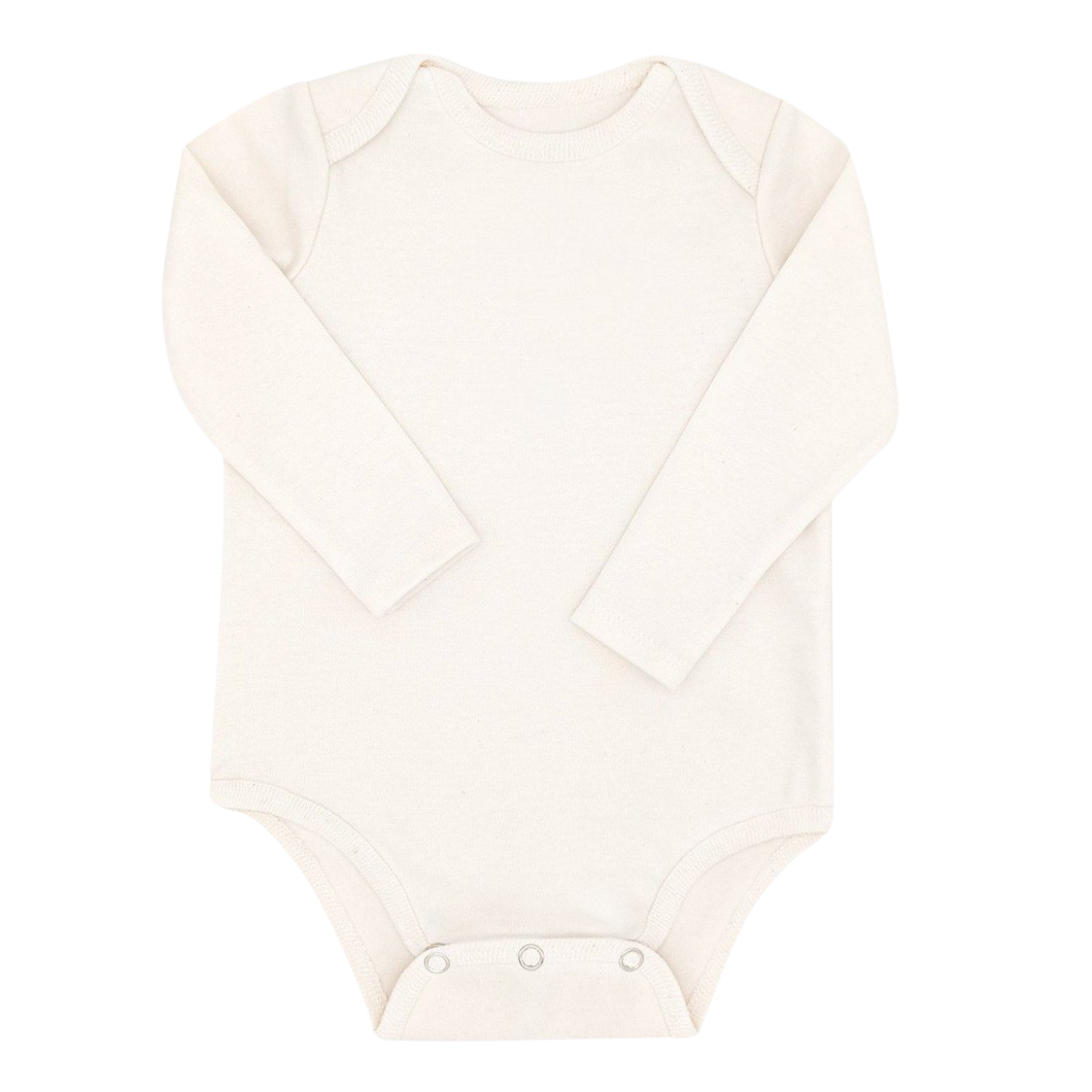 Natural Long Sleeve BoomBoom Blowout Bodysuit - Contains Baby Diaper Blowouts