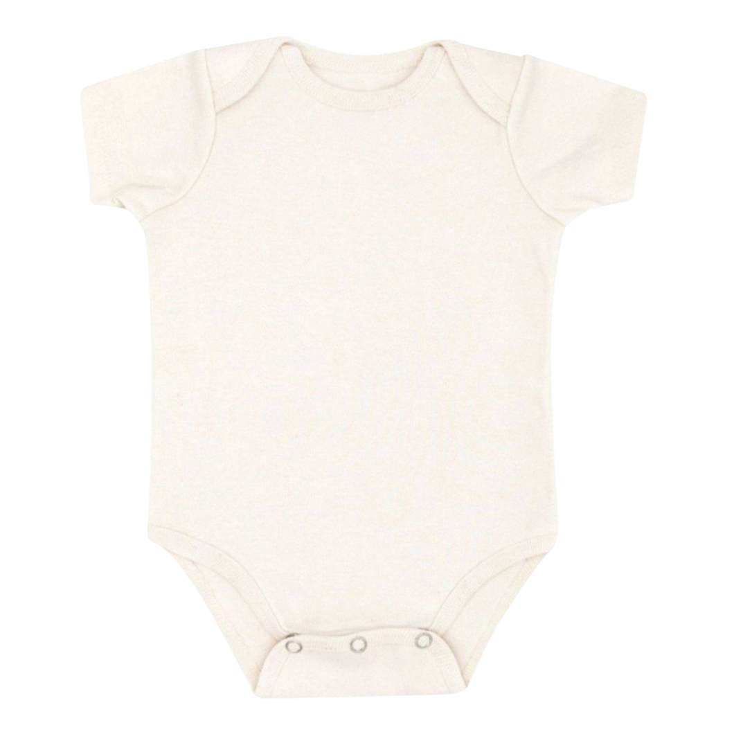 Natural Short Sleeve BoomBoom Blowout Bodysuit - Contains Baby Diaper Blowouts