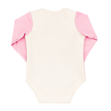 Load image into Gallery viewer, Pink Long Sleeve BoomBoom Blowout Bodysuit - Contains Baby Diaper Blowouts
