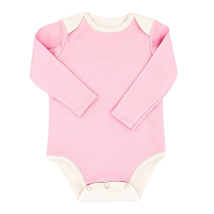 Pink Long Sleeve BoomBoom Blowout Bodysuit - Contains Baby Diaper Blowouts