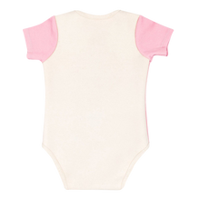 Load image into Gallery viewer, Pink Short Sleeve BoomBoom Blowout Bodysuit - Contains Baby Diaper Blowouts
