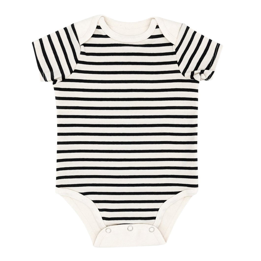 Stripe Short Sleeve BoomBoom Blowout Bodysuit - Contains Baby Diaper Blowouts
